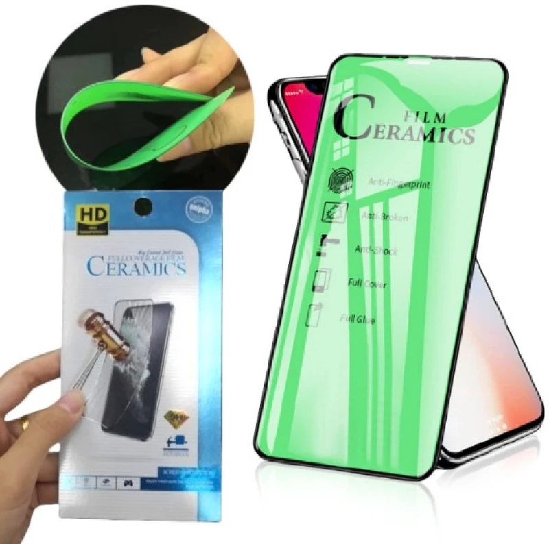 Ceramic Full Face Full Glue Προστατευτικό Tempered Glass για Realme 9/ 9 Pro- Black