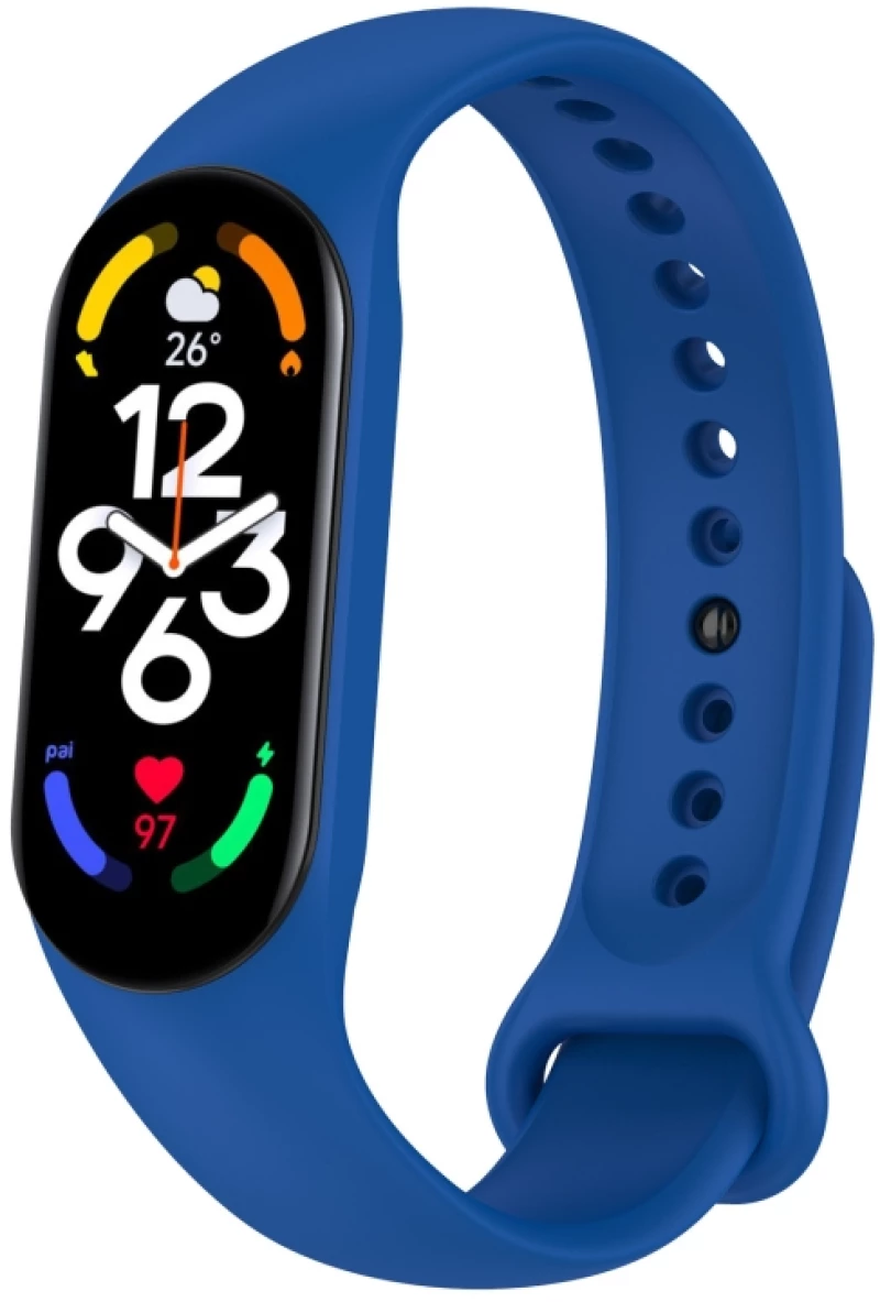 Aνταλλακτικό Λουράκι Σιλικόνης για Xiaomi Mi Band 5/6/7 - Blue OEM