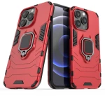 Ring Armor Case Προστατευτική Θήκη Με Ring Holder Και Kickstand Για iPhone 13 Pro - Κόκκινο OEM