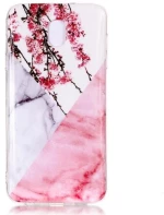 Θήκη Σιλικόνης Marble Plum Blossom για Samsung Galaxy J7 2018 TPU OEM