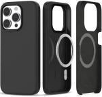 Tech- Protect® MagSafe Back Cover Προστατευτική Θήκη Σιλικόνης για iPhone 15 Pro- Μαύρη