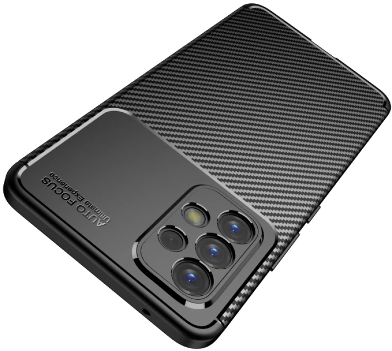 Carbon Fiber Texture Θήκη Για Samsung Galaxy A73 5G - Mαύρη OEM