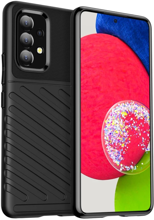 Thunder Case Προστατευτική Θήκη Σιλικόνης Για  Samsung Galaxy A53 5G - Μαύρο OEM