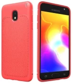 Lenuo Leshen Series Προστατευτική Θήκη TPU για Samsung Galaxy J7 (2018)- Κόκκινη