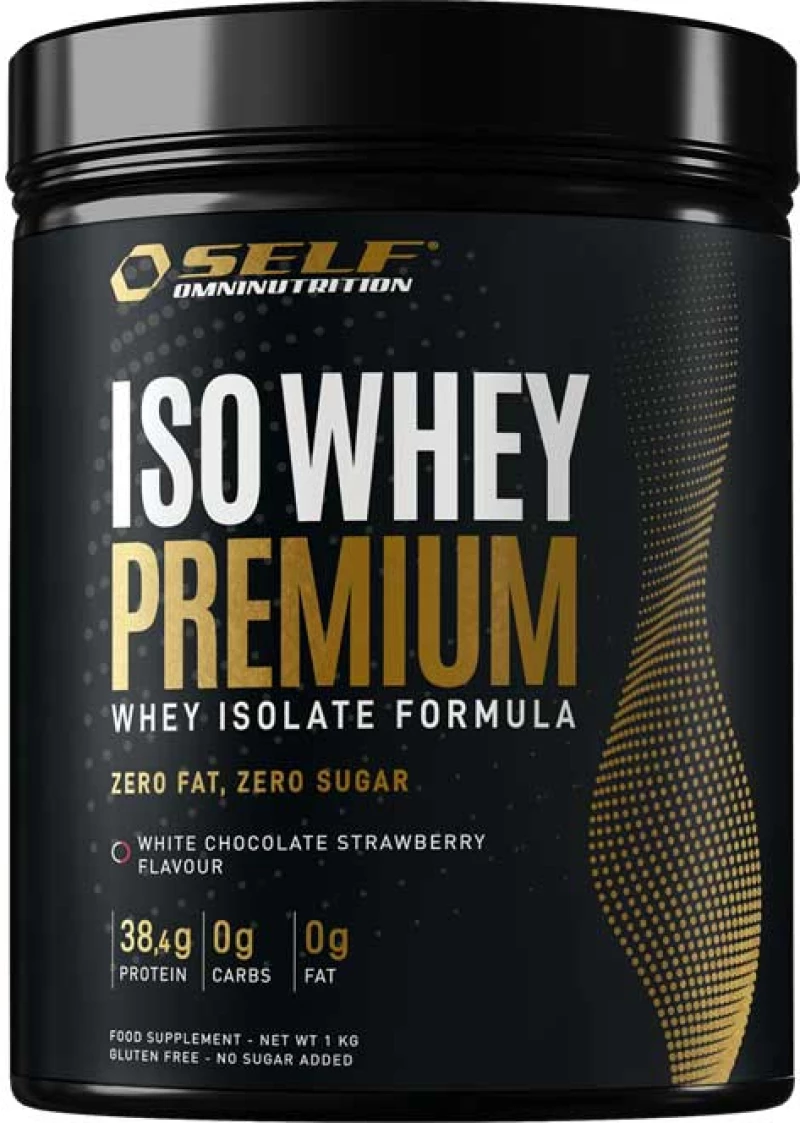 Iso Whey Premium 1kg - SELF Omninutrition / Πρωτεΐνη Γράμμωσης 96% - White Chocolate Strawberry