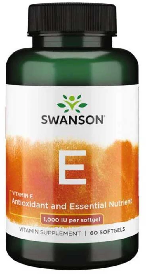Vitamin E 1000 IU 60 softgels - Swanson Premium / Βιταμίνη Ε