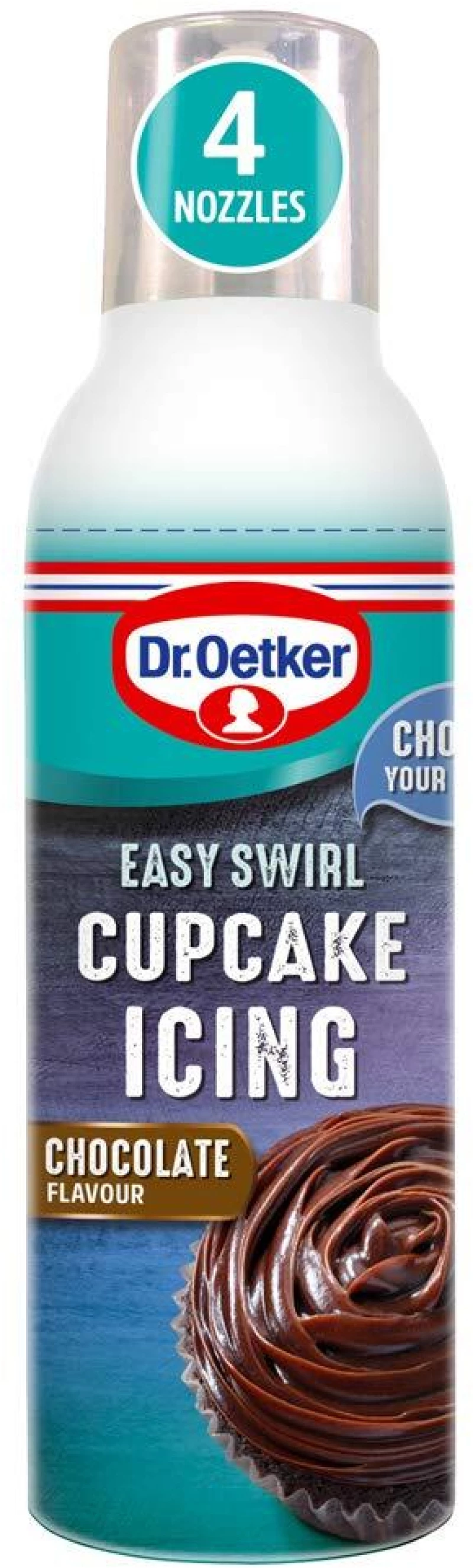 Γλάσο Σοκολάτας σε Σπρέι Dr. Oetker Easy Swirl Cupcake Icing Chocolate 180g