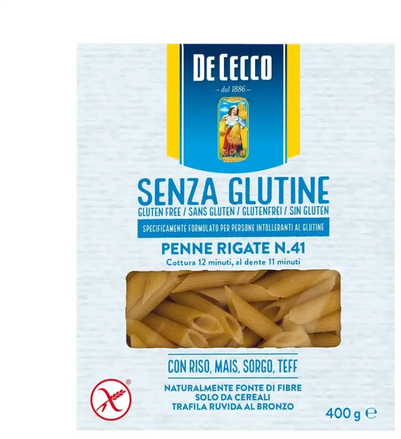Ζυμαρικά Χωρίς Γλουτένη De Cecco No 41 Penne Rigate Gluten Free 400g