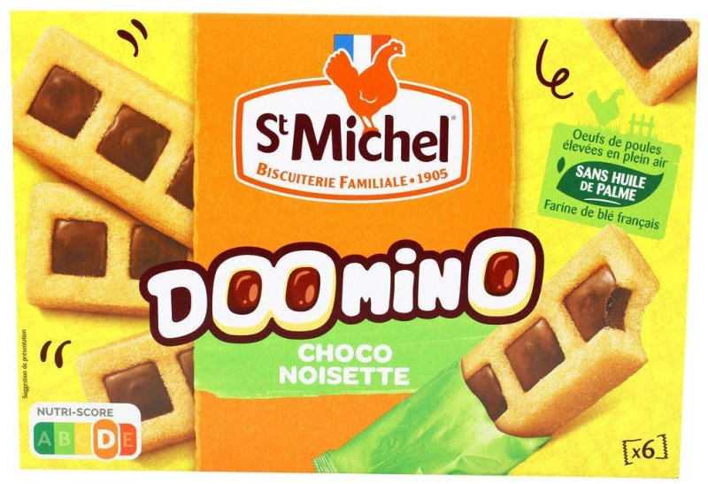 Κέικ Γεμιστό Με Πραλίνα Σοκολάτας St Michel Doomino Choco Noisette 180g