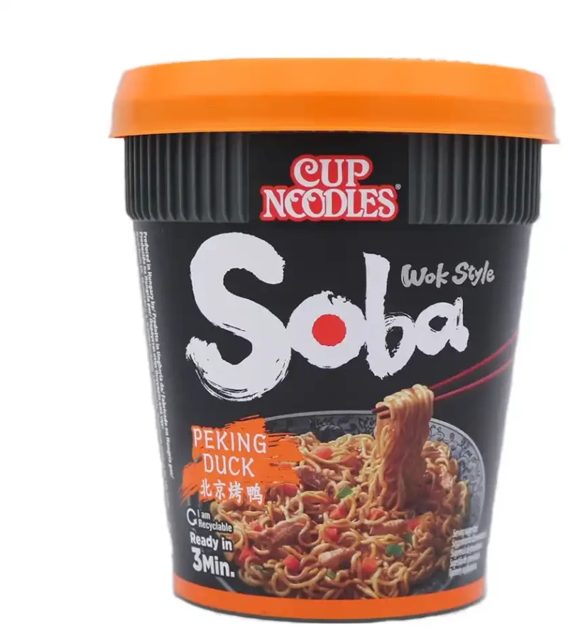 Στιγμιαία Νούντλς Nissin Soba Cup Noodles Peking Duck Flavour 87g
