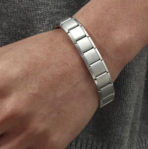 Ανδρικό ατσάλινο μπρασελέ silver