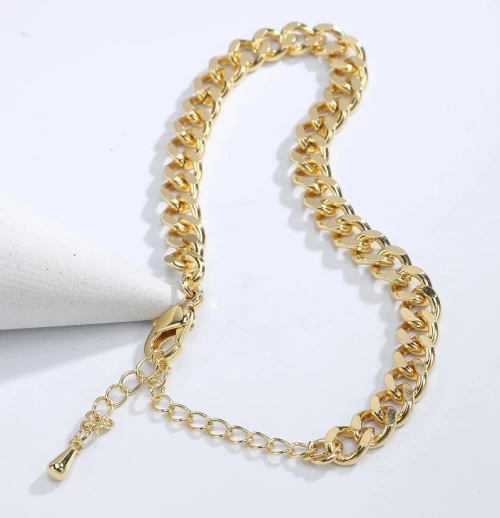 Ανδρικό ατσάλινο βραχιόλι επιχρυσωμένο