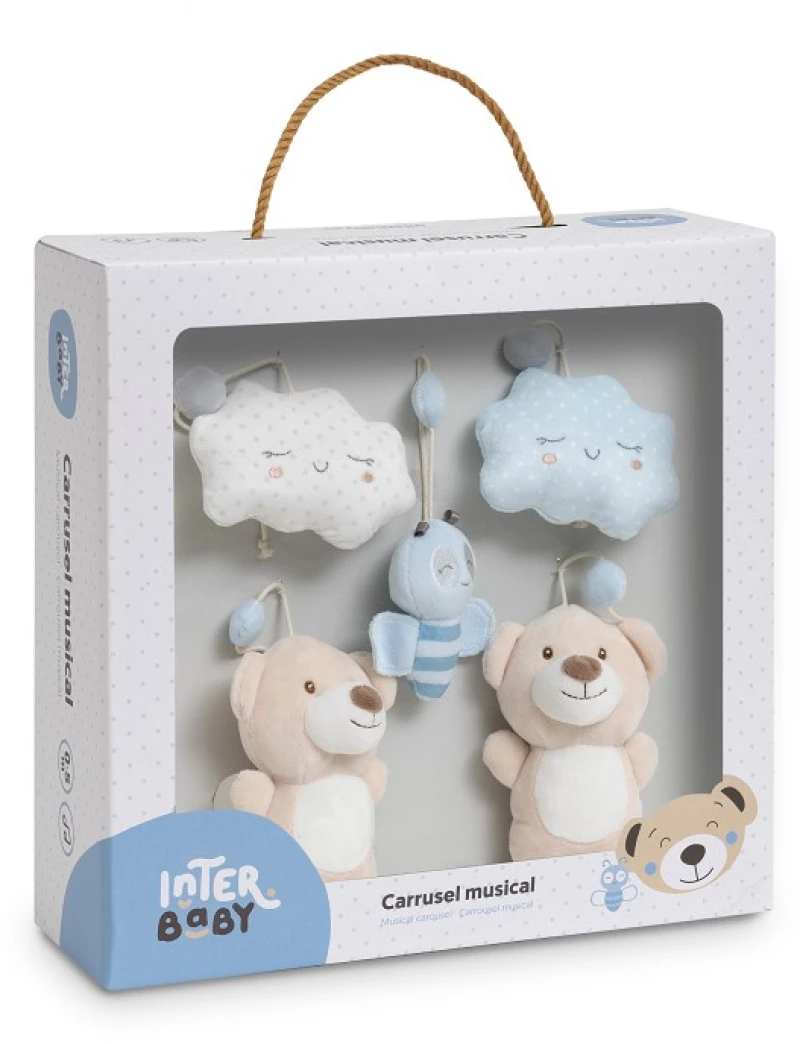 INTERBABY ΜΟΥΣΙΚΟ CAROUSEL BEAR BLUE 8435690613261