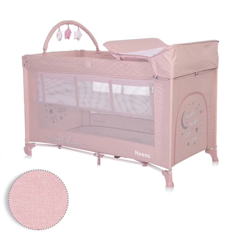 Lorelli Noemi παρκοκρέβατο 2 layers plus mellow rose star 10080562219