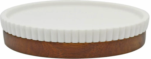 ΣΑΠΟΥΝΟΘΗΚΗ ΠΟΛΥΕΣΤΕΡΙΚΗ ΑΣΠΡΗ ΜΕ ΞΥΛΟ ΑΚΑΚΙΑΣ 9,3x13,8x2,9εκ.ANKOR - Ankor 829545