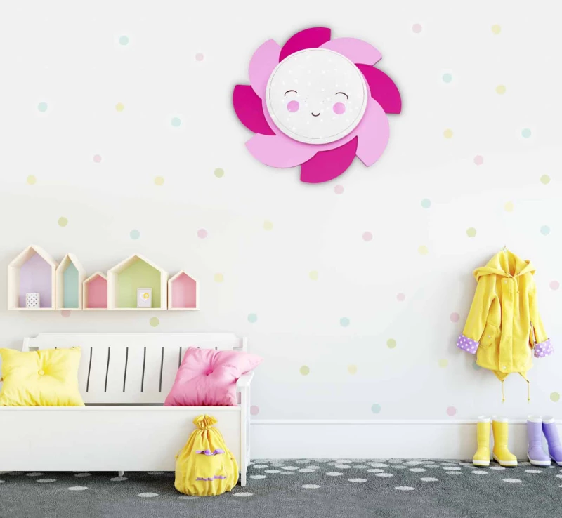 Φωτιστικό Τοίχου LED Κίτρινο Ήλιος Sun Siri Starlight Smile
