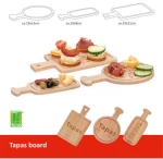 Βάση σερβιρίσματος ξύλινο TAPAS 3 σχ 19x13/19x8/x19x11