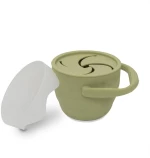 INTERBABY ΠΟΤΗΡΑΚΙ ΣΙΛΙΚΟΝΗΣ ΓΙΑ ΣΝΑΚ ΜΕ ΚΑΠΑΚΙ OLIVE GREEN SI006-74