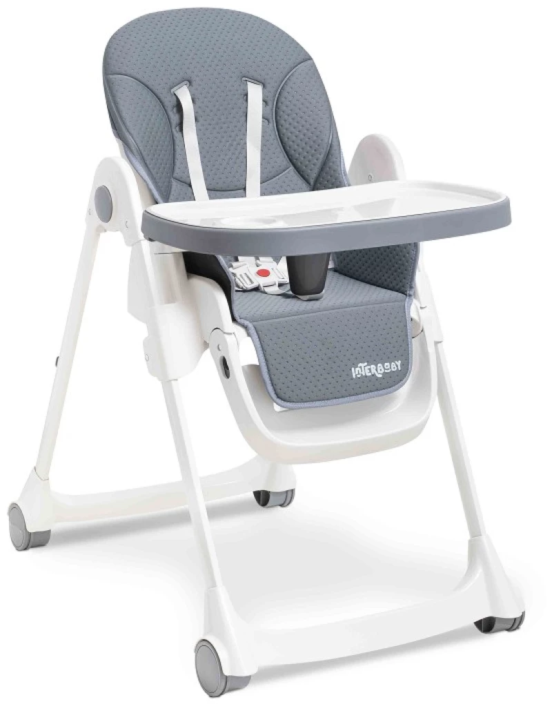 INTERBABY ΠΤΥΣΣΟΜΕΝΟ ΚΑΘΙΣΜΑ ΦΑΓΗΤΟΥ COMFORT GREY 8435690614985