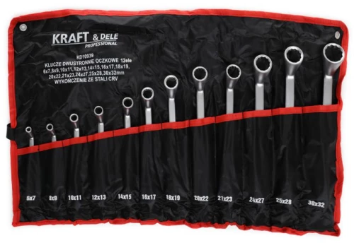 Σετ Πολύγωνα Κλειδιά CR-V 12 τμχ Kraft&Dele KD-10939