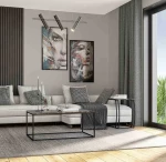 Τραπεζάκι Profil Μάρμαρο 80x42x80cm