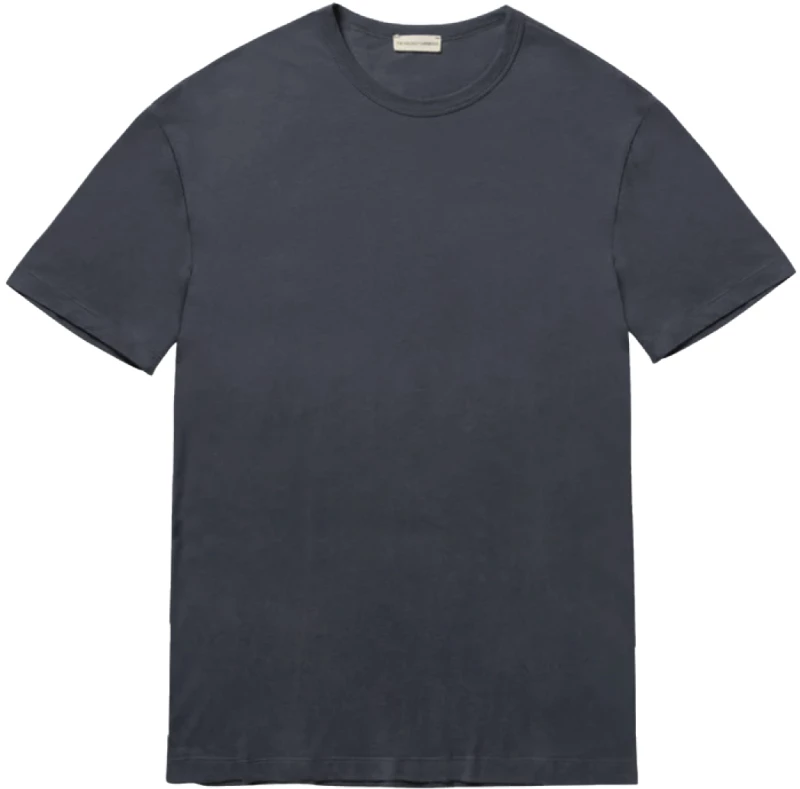The Project Garments Crewneck Cotton Tailor Fit T-shirt Slate Blue