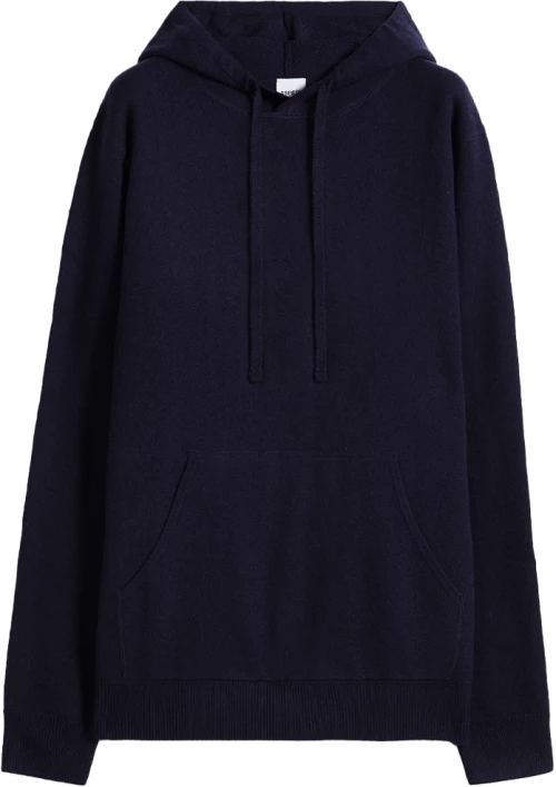 Aspesi Hooded Wool Sweatshirt Navy