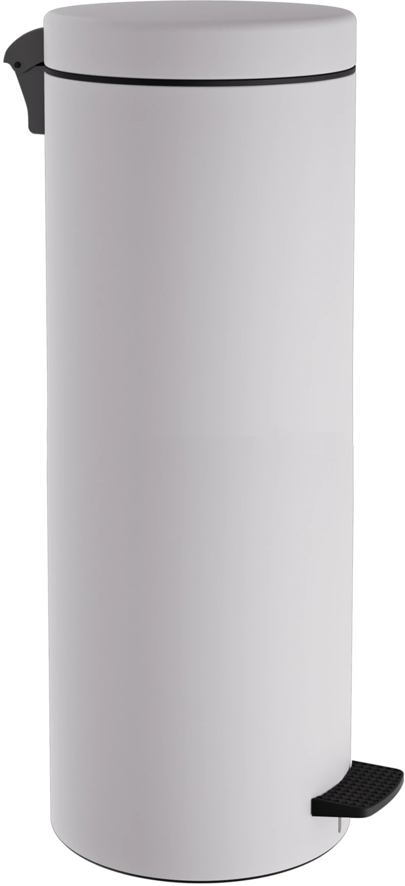 Χαρτοδοχείο 30Lit Soft Close - Matt White, Matt White, Pam & Co, Ø25 x H65 (cm), 2565-033