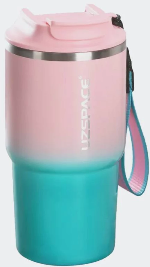 UZSPACE Thermos High Quality Stainless Cup 580mL - 4224-PINK-CYAN