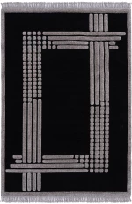 Χαλί Noir Art 9437 Black Μαύρο Beauty Home 200x290