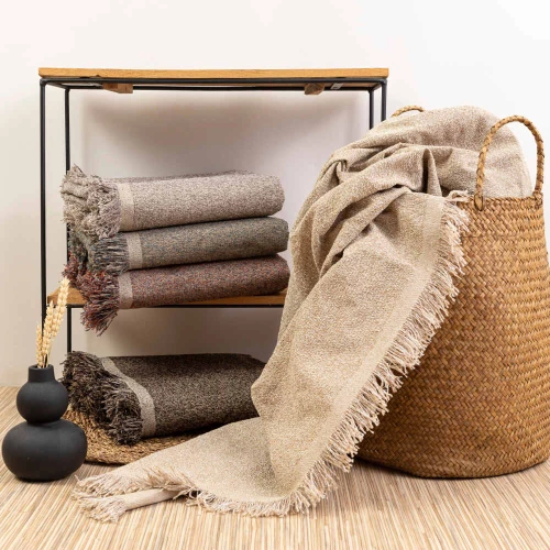 Ριχτάρι Τετραθέσιο Plexis Borea Home Textiles - Καφέ