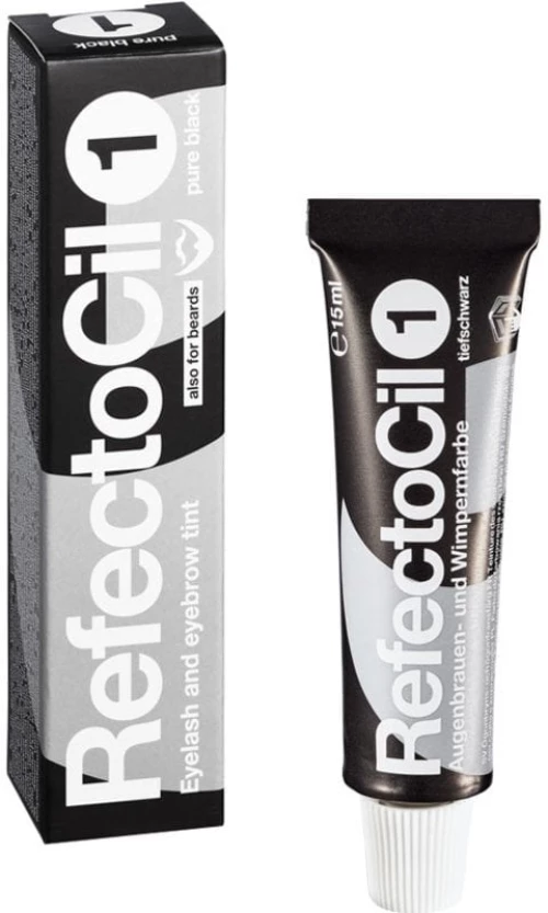 RefectoCil - Eyelash and Eyebrow Color Pure Black 1 / Beauty
