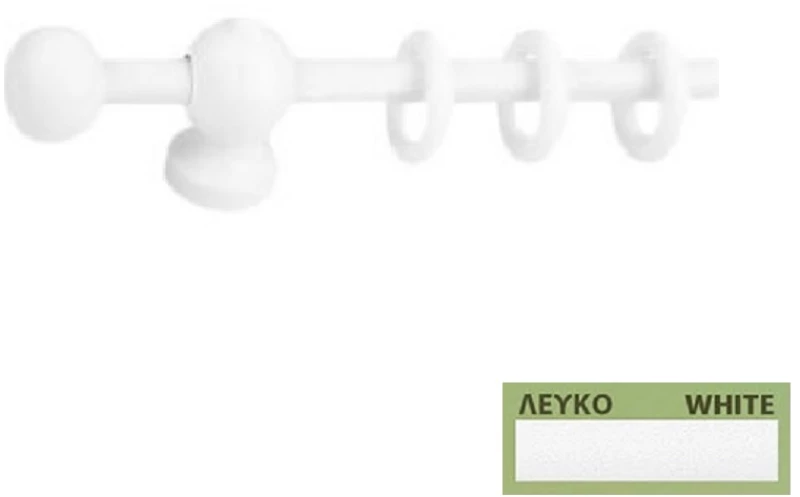 Κουρτινόξυλα Miraz Φ11 100cm Καρυδί