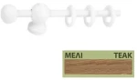 Κουρτινόξυλα Miraz Φ11 100cm Καρυδί