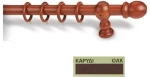 Κουρτινόξυλα Miraz Φ28 140cm Καρυδί