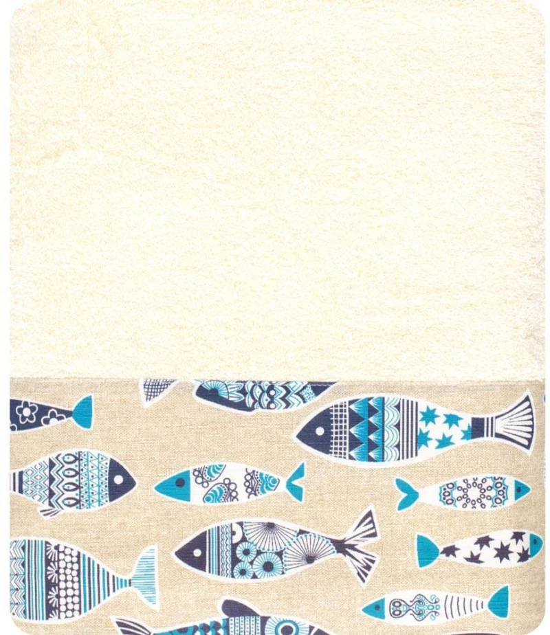 Πετσέτα Θαλάσσης Piscous Borea Home Textiles - Εκρού