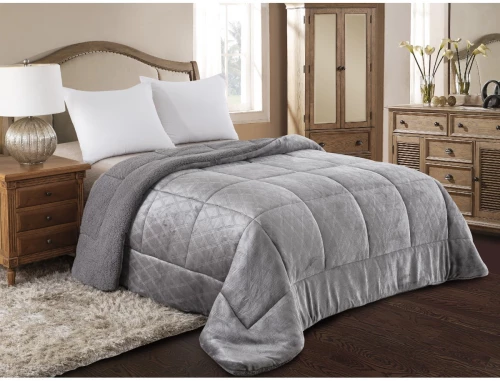 ΚΟΥΒΕΡΤΟΠΑΠΛΩΜΑ ΥΠΕΡΔΙΠΛΟ 220X240 ADAM HOME (820) GREY