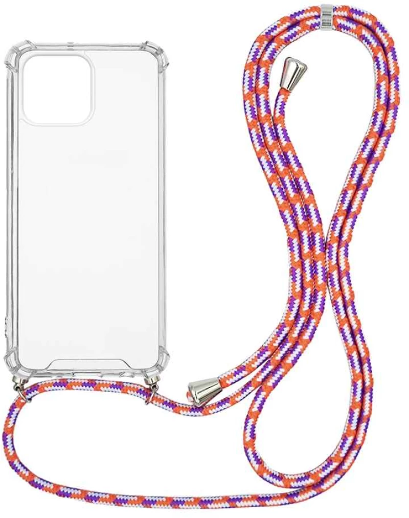Θήκη Σιλικόνης με Κορδόνι Sonique Armor Clear Apple iPhone 13 Pro Max Rainbow Κοραλλί - Sonique - Rainbow Κοραλλί - iPhone 13 Pro Max