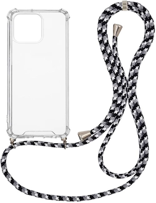 Θήκη Σιλικόνης με Κορδόνι Sonique Armor Clear Apple iPhone 13 Pro Rainbow Μαύρο - Sonique - Rainbow Μαύρο - iPhone 13 Pro