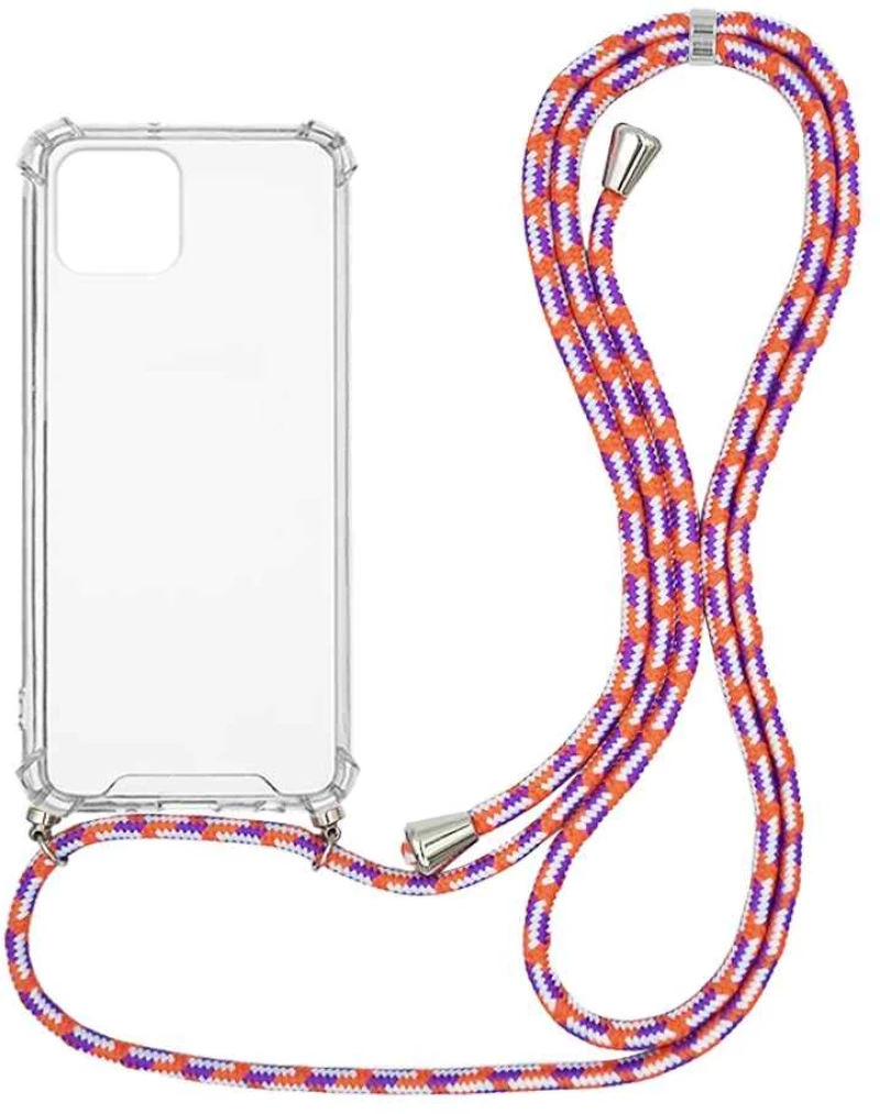 Θήκη Σιλικόνης με Κορδόνι Sonique Armor Clear Apple iPhone 12 Pro Max Rainbow Κοραλλί - Sonique - Rainbow Κοραλλί - iPhone 12 Pro Max