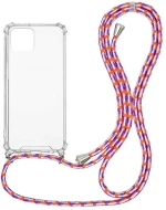 Θήκη Σιλικόνης με Κορδόνι Sonique Armor Clear Apple iPhone 12 Pro Max Rainbow Κοραλλί - Sonique - Rainbow Κοραλλί - iPhone 12 Pro Max