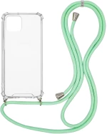 Θήκη Σιλικόνης με Κορδόνι Sonique Armor Clear Apple iPhone 12 Pro Max Βεραμάν - Sonique - Βεραμάν - iPhone 12 Pro Max