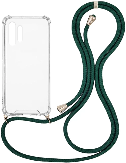 Θήκη Σιλικόνης με Κορδόνι Sonique Armor Clear Samsung Galaxy A32 4G Πράσινο Σκούρο - Sonique - Πράσινο Σκούρο - Galaxy A32 4G