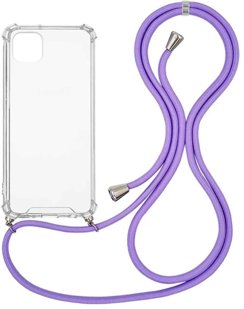 Θήκη Σιλικόνης με Κορδόνι Sonique Armor Clear Samsung Galaxy A22 5G Λιλά - Sonique - Λιλά - Galaxy A22 5G