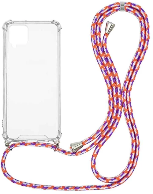 Θήκη Σιλικόνης με Κορδόνι Sonique Armor Clear Samsung Galaxy A12/M12 Rainbow Κοραλλί - Sonique - Rainbow Κοραλλί - Galaxy A12/M12