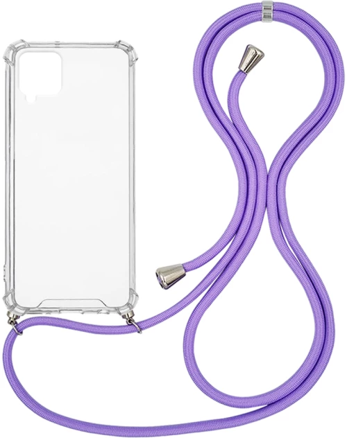 Θήκη Σιλικόνης με Κορδόνι Sonique Armor Clear Samsung Galaxy A12/M12 Λιλά - Sonique - Λιλά - Galaxy A12/M12