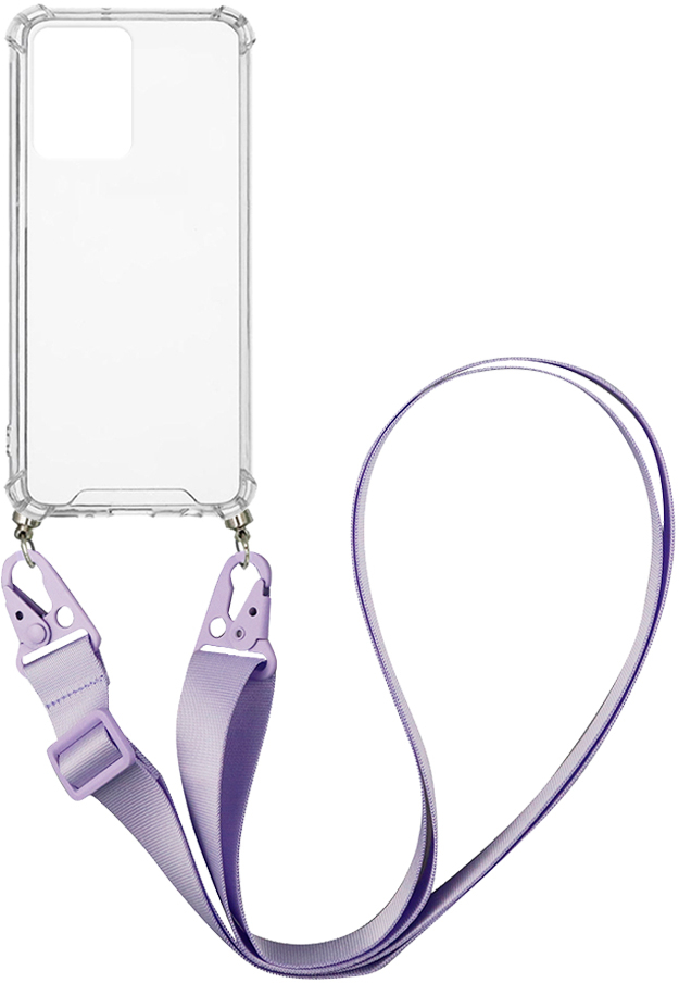 Θήκη Σιλικόνης με Strap Sonique Armor Clear Samsung Galaxy A53 5G Λιλά - Sonique - Λιλά - Galaxy A53 5G