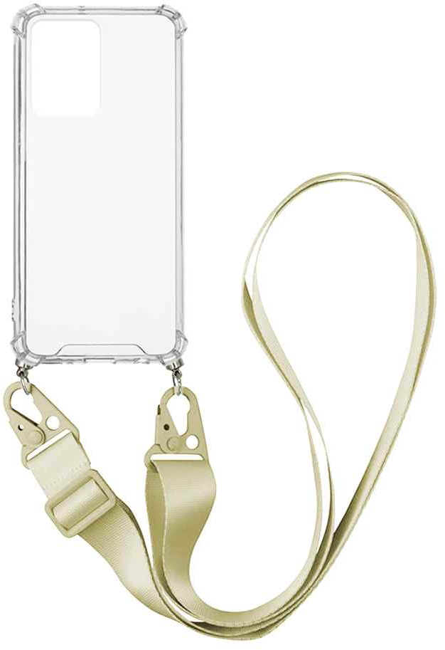 Θήκη Σιλικόνης με Strap Sonique Armor Clear Samsung Galaxy A33 5G Μπεζ - Sonique - Μπεζ - Galaxy A33 5G