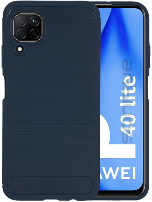Θήκη Σιλικόνης Sonique Carbon Brushed Huawei P40 Lite Μπλε - Sonique - Μπλέ - P40 Lite