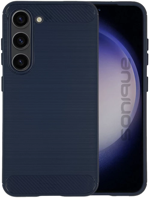 Θήκη Σιλικόνης Sonique Carbon Brushed Samsung Galaxy S23 Plus Μπλε - Sonique - Μπλέ - Galaxy S23 Plus